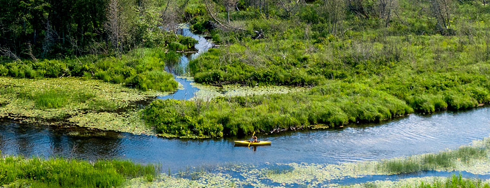 kayaking on the Au Train River - Upper Peninsula